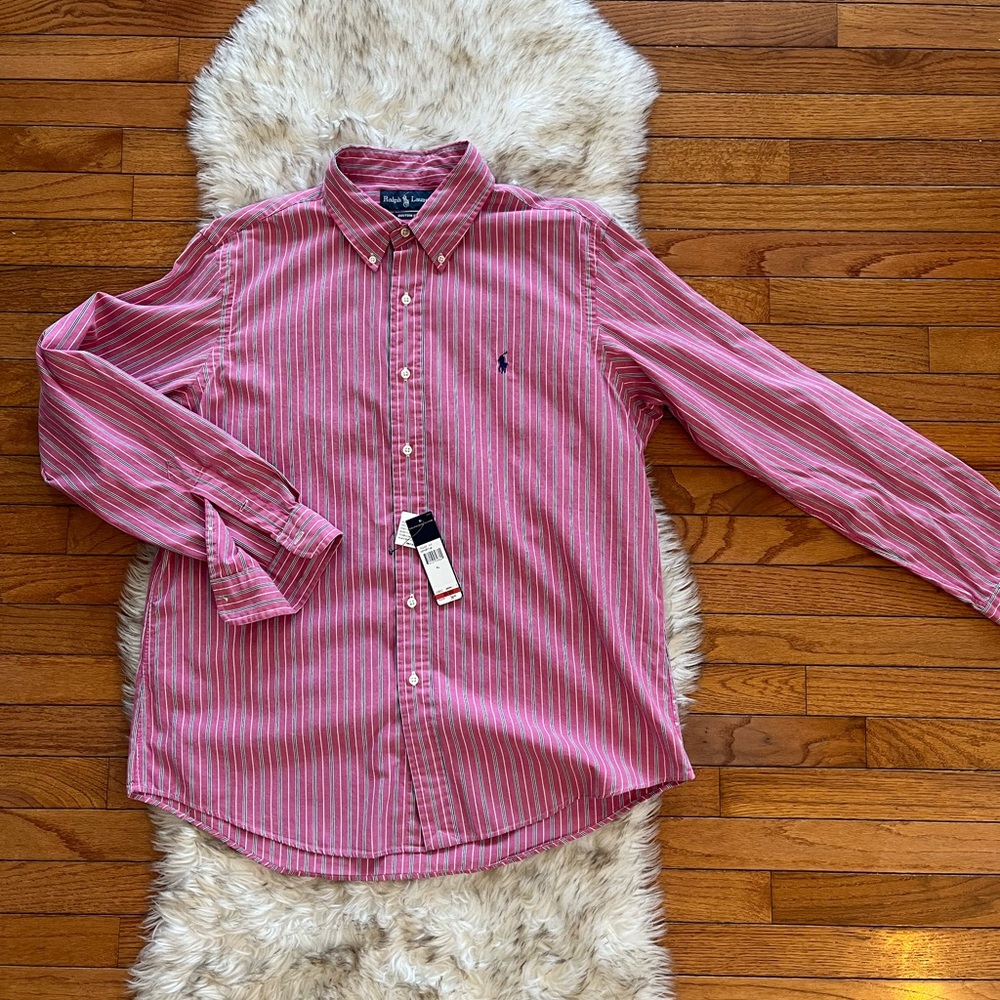 Polo Ralph Lauren Pink Striped Shirt